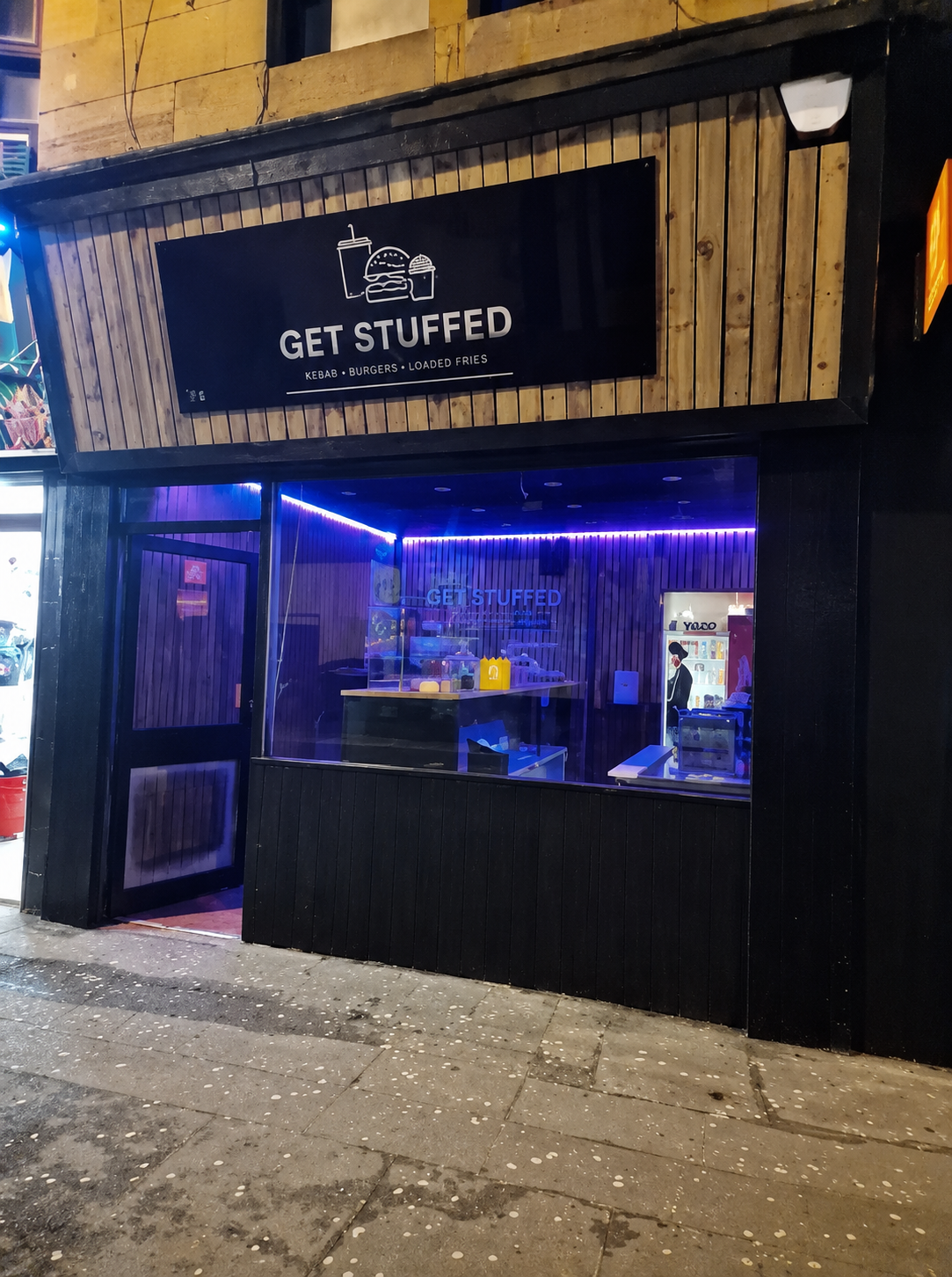 get stuffed café exterior in Glasgow