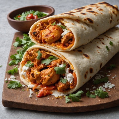 Loaded Wraps served at Get Stuffed Cafe Glasgow