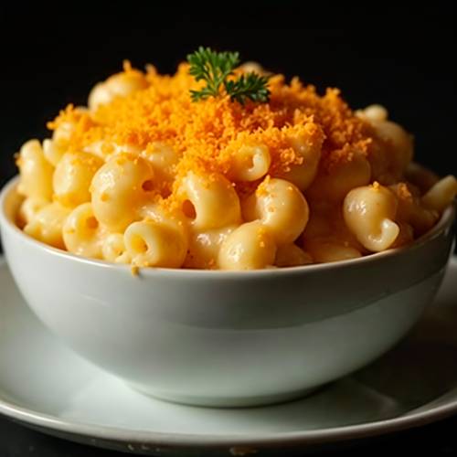 Mac & Cheese served at Get Stuffed Cafe Glasgow