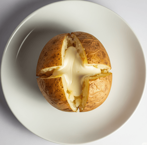 Loaded Baked Potatoes With Cheese 